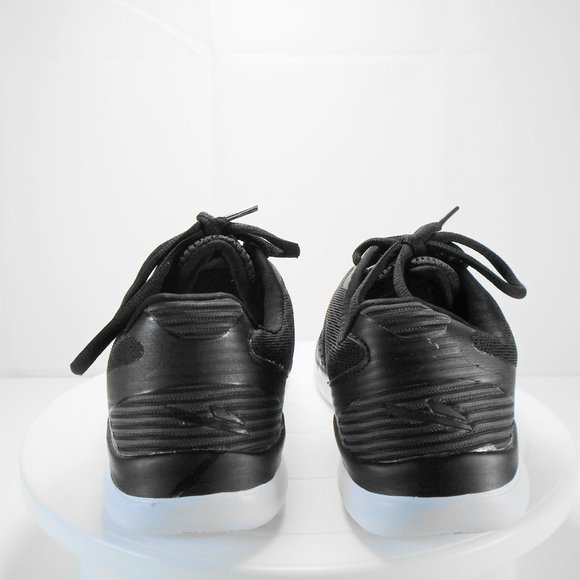 Flex Foam Black Lace Up Walking Shoes Size 7 - Picture 4 of 8